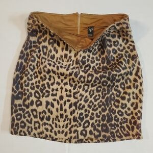 Wisdom high waisted leopard print skirt